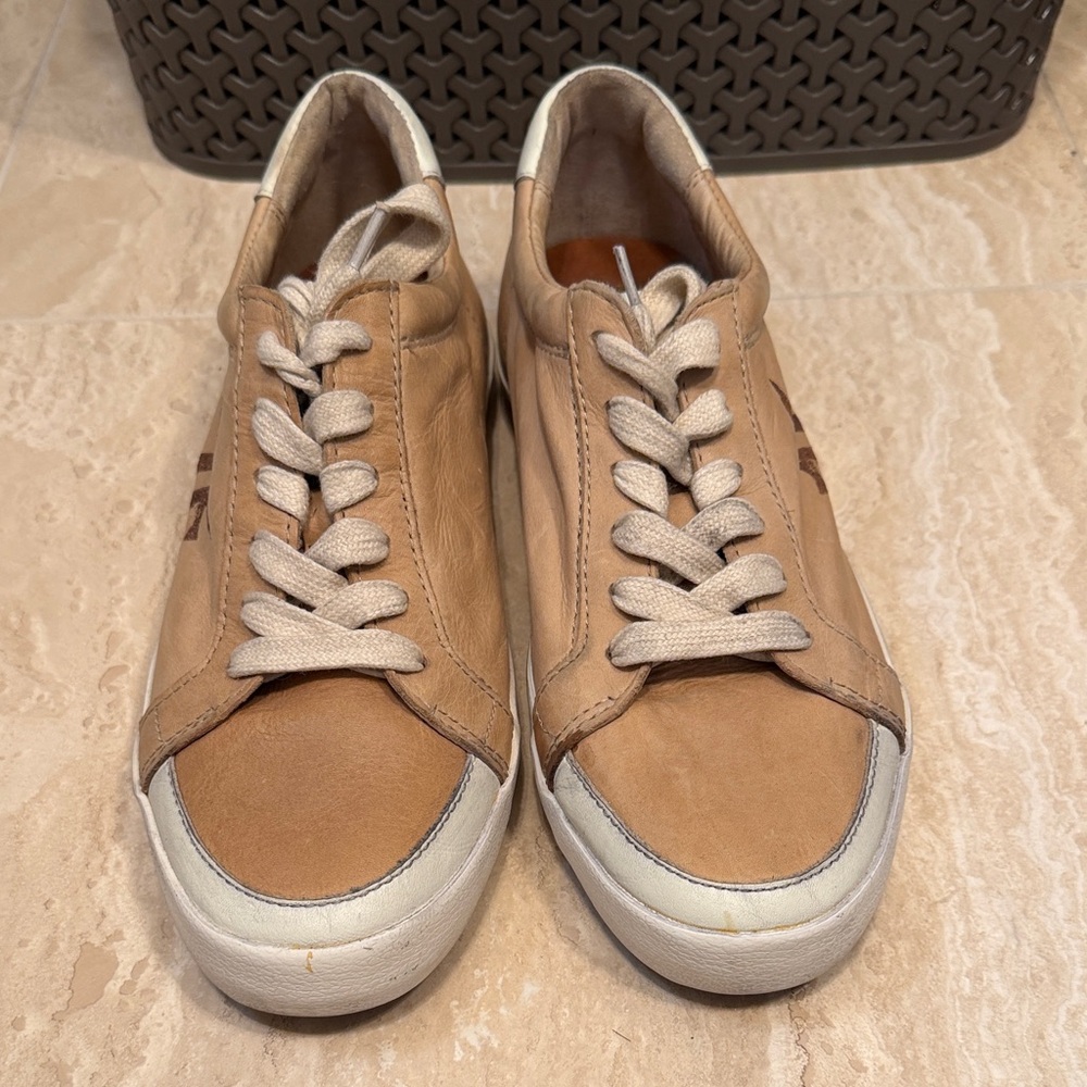 Frye Tan Leather Sneakers